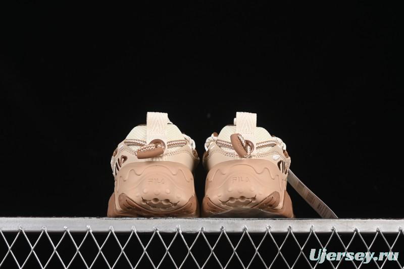 Fila Heritage Fluid Cat Paw 5.0 Retro Dad Shoes with Lace-Up Design - F12W442115FAS