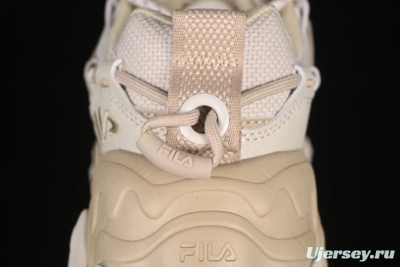 Fila Heritage Fluid Cat Paw 5.0 Retro Dad Shoes with Lace-Up Design - F12M412105FOS