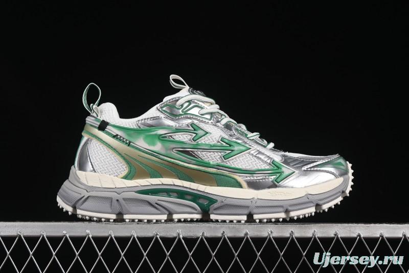 Off-White Be Right Tie-Dye Green Low-Top Lifestyle Casual Shoes - X.E5