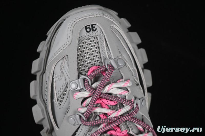 Balenciaga Track Sneaker Tess s.Gomma Res BI ALV/TIS EFF NUBUK/TIS E Waterproof Running Shoes - WTRHK1013