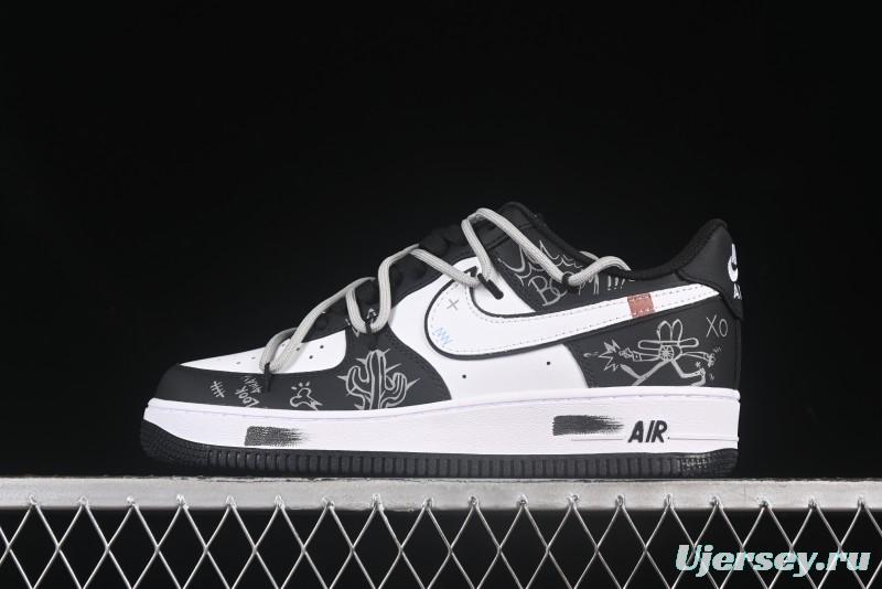 Nike Air Force 1'07 Low Denim Casual Sneakers with Full-Length Air Cushion - ZH0316-071