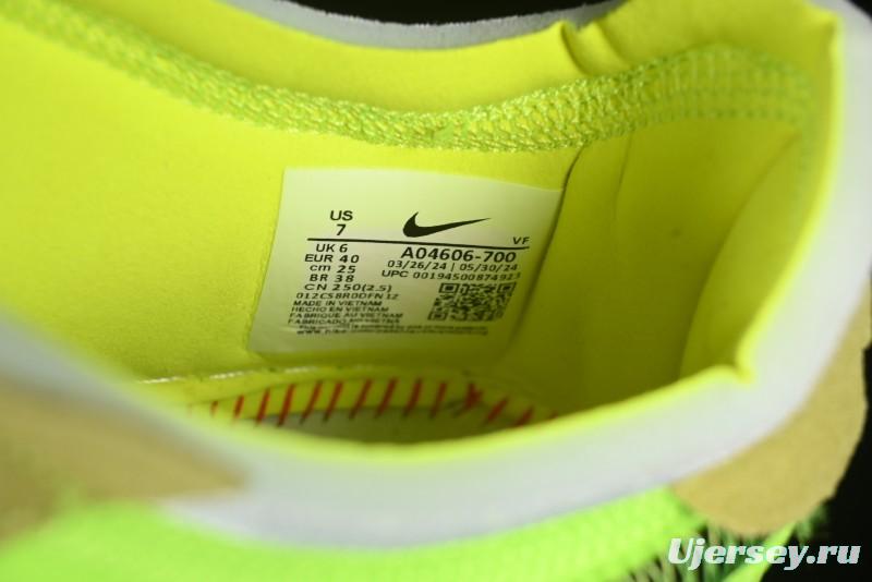 Nike Off White x Air Force 1 Low OW Collaboration Transparent Yellow Sneakers - AO4606-700