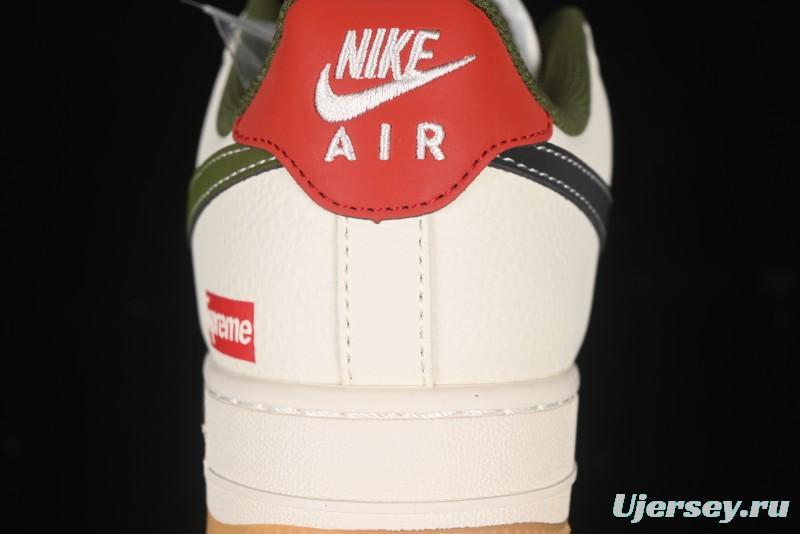 Nike Air Force 1 '07 Low Supreme Collaboration Gradient Gum Sole Casual Sneakers - XS1958-567