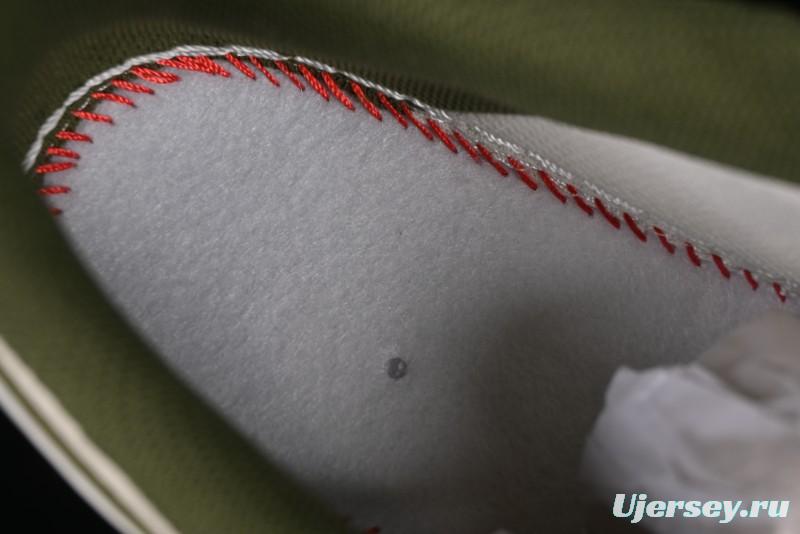 Nike Air Force 1 '07 Low Supreme Collaboration Military Green Multi Swoosh Casual Sneakers - XX3168-148