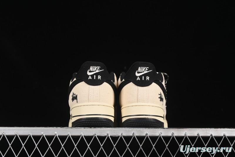 Nike Air Force 1 '07 Low Stussy Collaboration Hemp Low-Top Casual Sneakers - XX3168-153