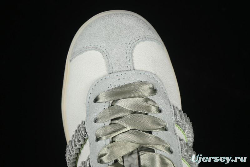 Adidas Originals Gazelle Bold JR8373 Collaboration Low-Top Sneakers with Thick Sole for Slip Resistance and Durability - JR8373