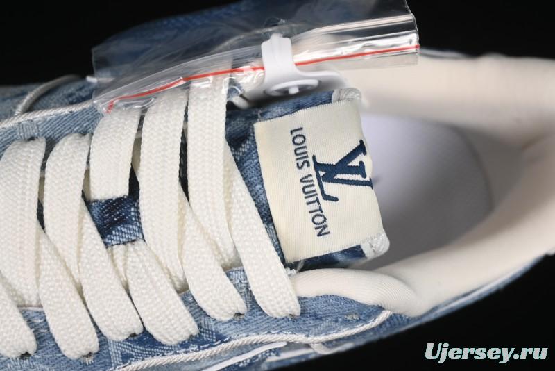 Nike Air Force 1 '07 Low LV Collaboration Blue Denim Casual Sneakers - SC9207-532