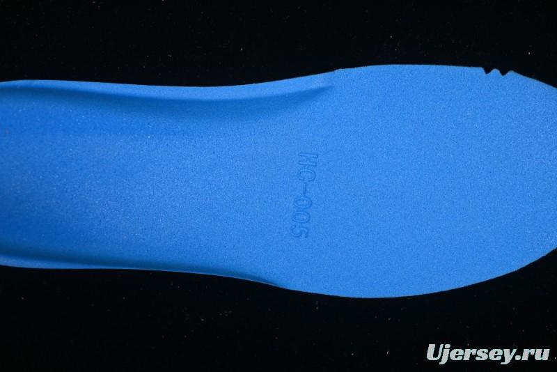 GG-CC Star Same Style Lace-Up Hollow Out Dad Shoes with 5cm Hidden Height Increase - G25X269 White Blue