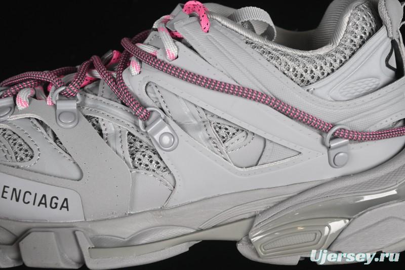 Balenciaga Track Sneaker Tess s.Gomma Res BI ALV/TIS EFF NUBUK/TIS E Waterproof Running Shoes - WTRHK1013