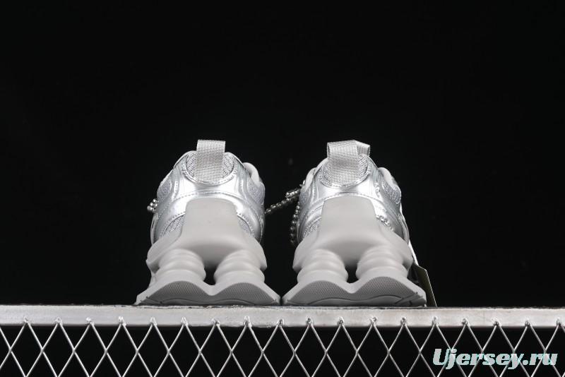 GG-CC Star Same Style Lace-up Hollow Out Dad Shoes with 5cm Height Increase - G25X269