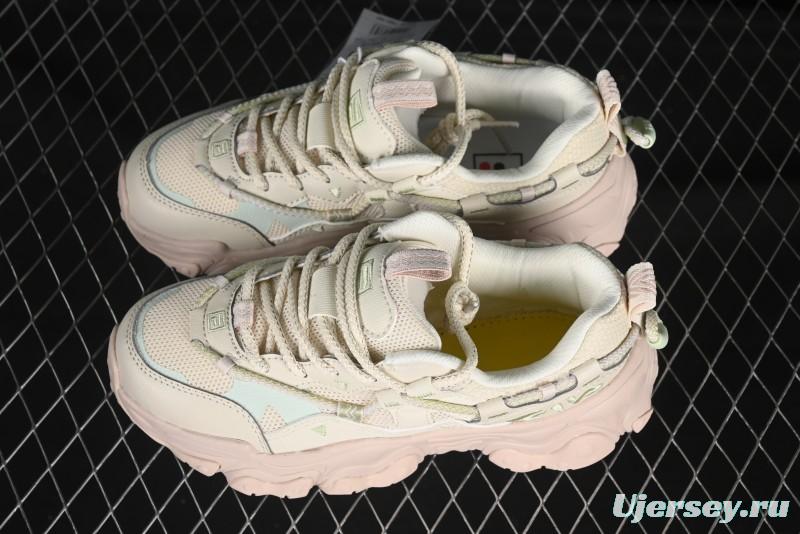 Fila Heritage Fluid Cat Paw 5.0 Vintage Dad Shoes with Lace-Up Design - F12W432101FAP