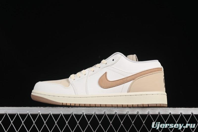 Nike Air Jordan 1 Low "Dongdan" Casual Sneakers in Coconut Milk White - IB8855-121