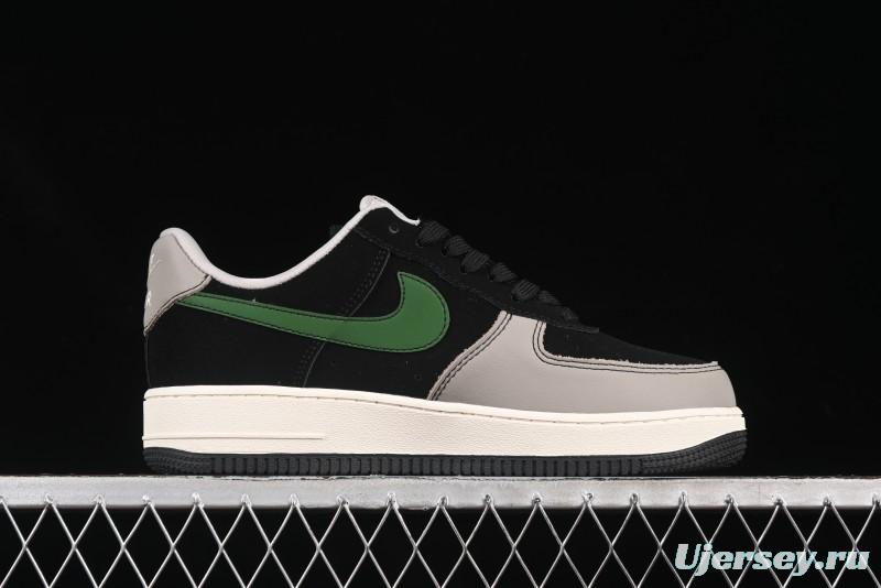 Nike Air Force 1'07 Low Chrome Hearts Collaboration Black Green Swoosh Casual Sneakers - KK1988-074