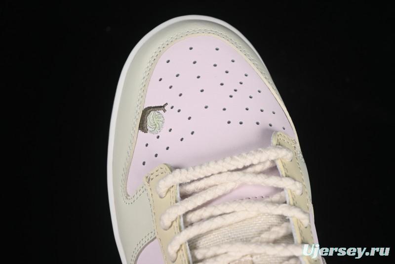 Nike Dunk Low Mushroom Floral-Themed Low-Top Casual Skate Shoes - IB8876-661