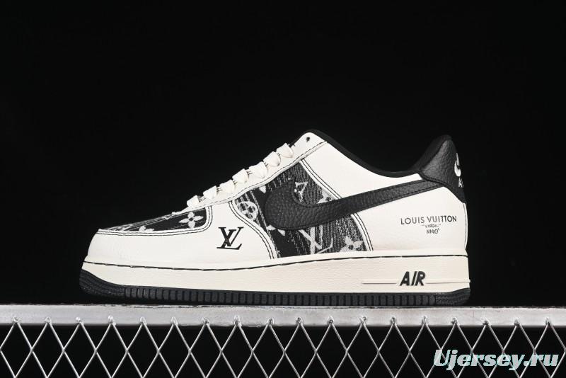 Nike Air Force 1 '07 Low LV Collaboration Cream Black Casual Sneakers - BZ6808-103