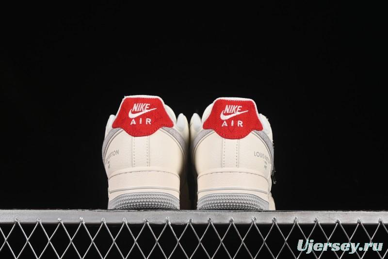 Nike Air Force 1 '07 Low LV Collaboration Grey Denim Swoosh Casual Sneakers - XX3168-135