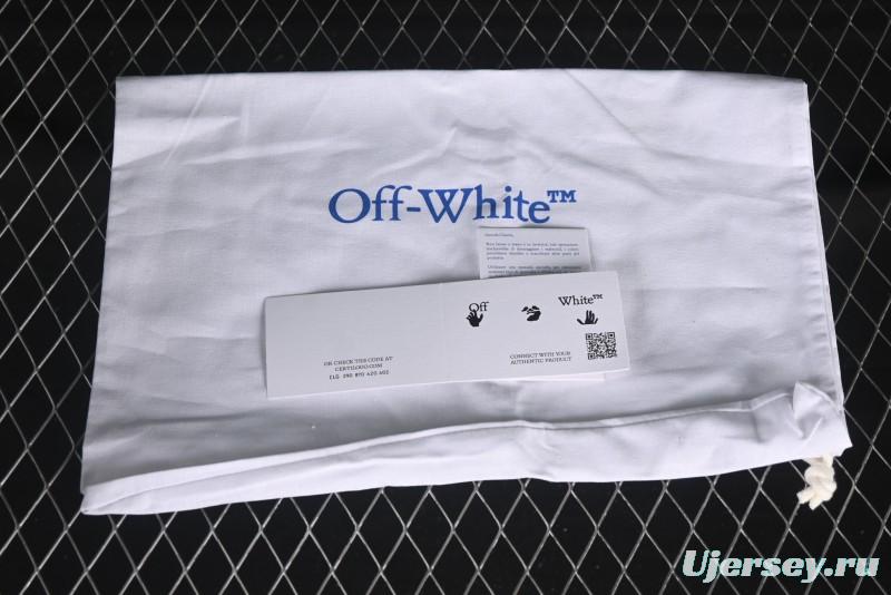 Off-White Out Of Office Low-Top Fashion Sneakers White Blue Star - AJD4