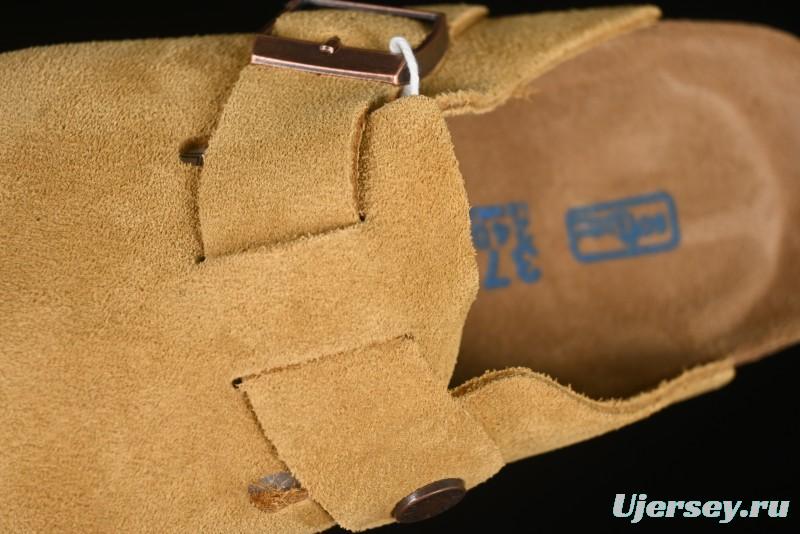 Birkenstock Arizona Soft Footbed Sandals with Suede Leather and Lambswool Lining - G.D4