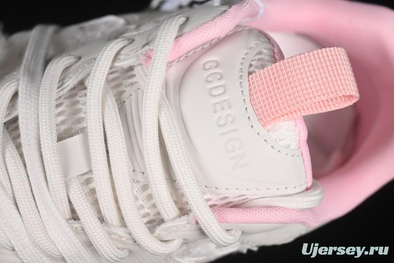 GG-CC Star Same Style Lace-Up Hollow-Out Chunky Sneakers with 5cm Hidden Heel - G25U9988