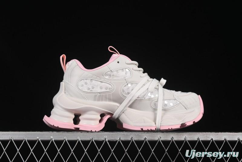 GG-CC Star Same Style Lace-Up Hollow-Out Chunky Sneakers with 5cm Hidden Heel - G25U9988