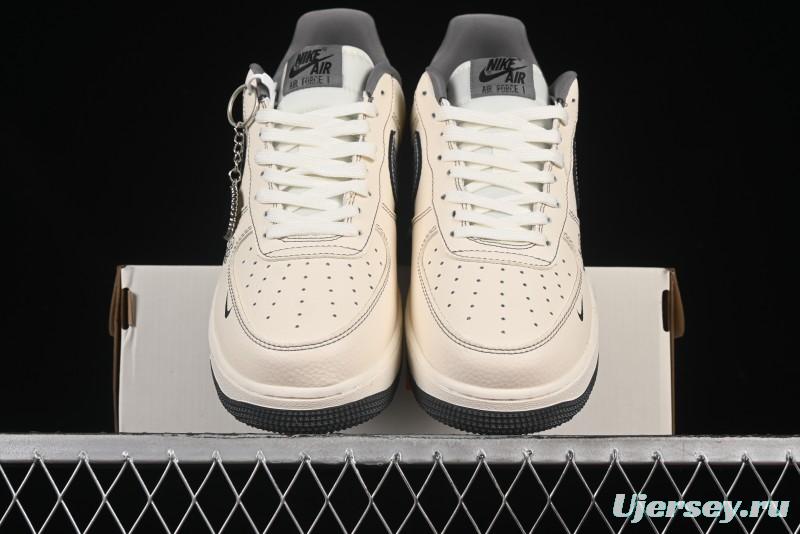 Nike Air Force 1 '07 Low Givenchy Collaboration Pattern Beige Grey Casual Sneakers - DF0188-057