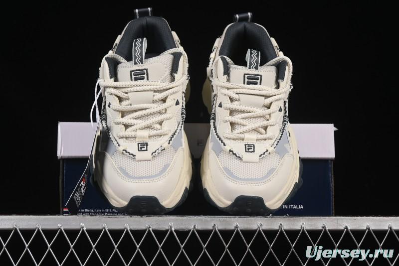 Fila Heritage Fluid Cat Paw 5.0 Retro Dad Shoes with Lace-Up Design - F12W432101FSH