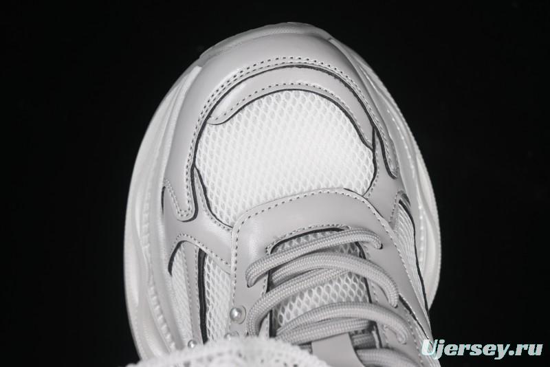 GG-CC Lace Pearl Chain Casual Platform Dad Shoes - 250310 Silver