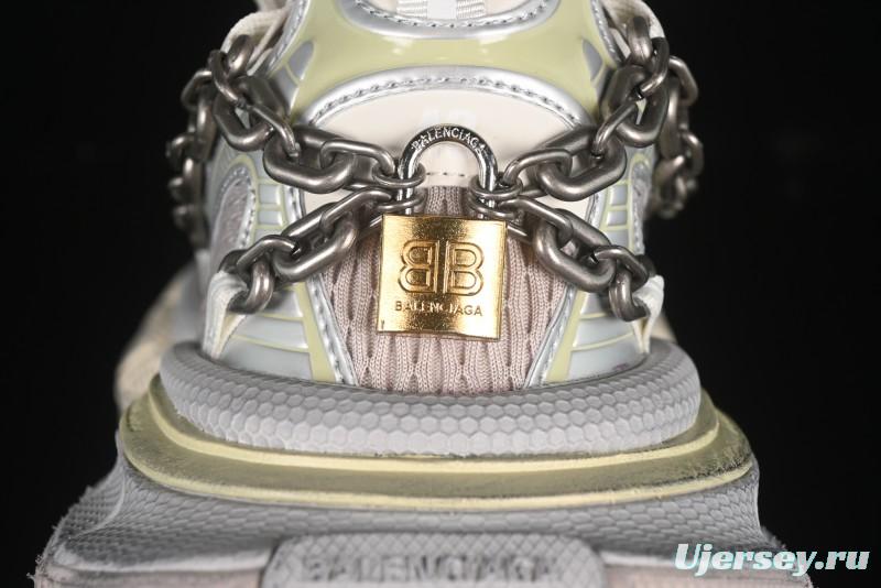 Balenciaga Phantom Sneaker 3XL Running Shoes with Transparent Heel Strap - W3XPL9182