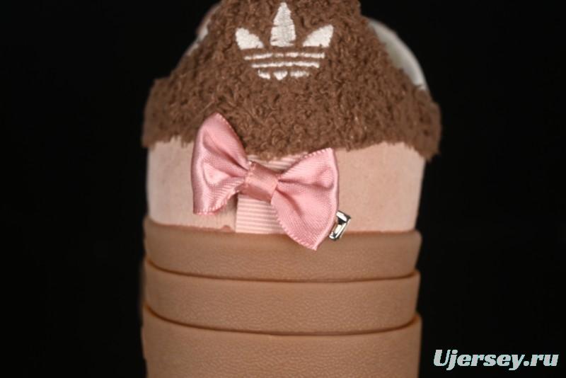 Adidas Originals Gazelle Bold JR4244 Collaboration Low-Top Platform Sneakers with Slip-Resistant Durable Sole