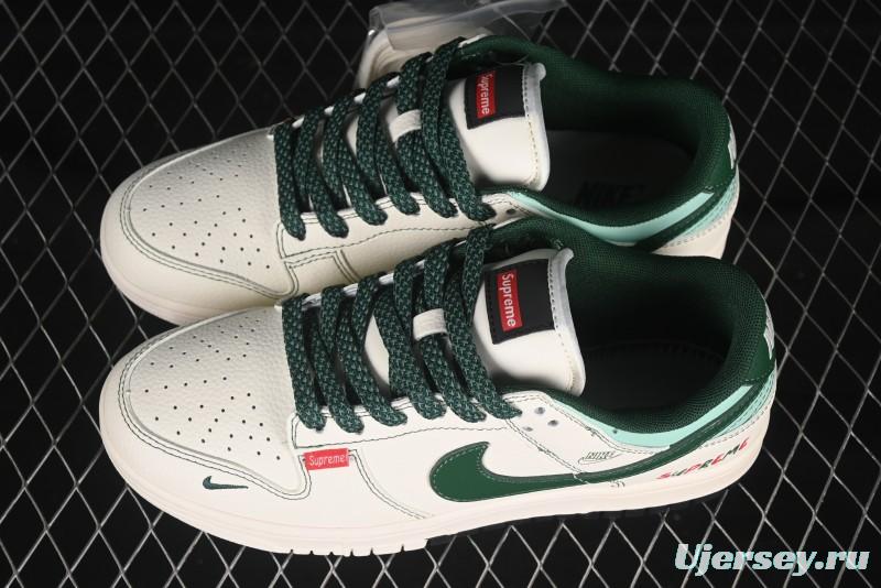 Nike SB Dunk Low Sup White Green Swoosh Air Force 1 Low Casual Skate Shoes - FC1688-222