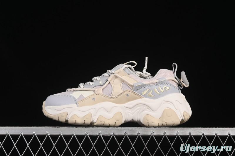 Fila Heritage Fluid Cat Claw 5.0 Vintage Dad Shoes with Lace-Up Design - F12W412105FLV