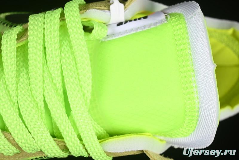 Nike Off White x Air Force 1 Low OW Collaboration Transparent Yellow Sneakers - AO4606-700