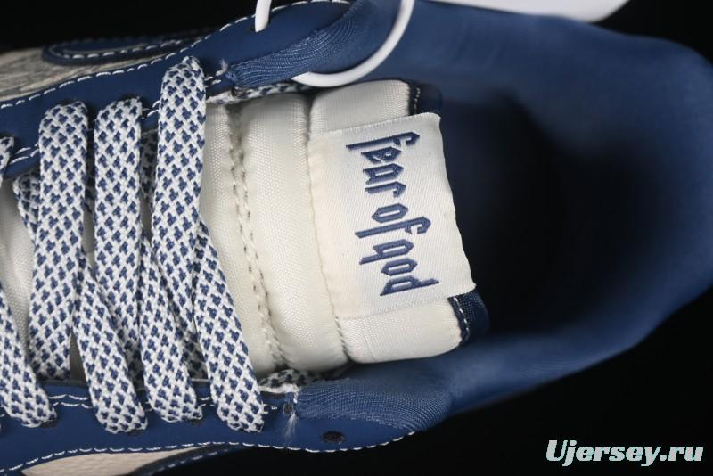 Nike Air Force 1'07 Low FOG Collaboration Beige Blue Ripple Casual Sneakers - KK1988-079