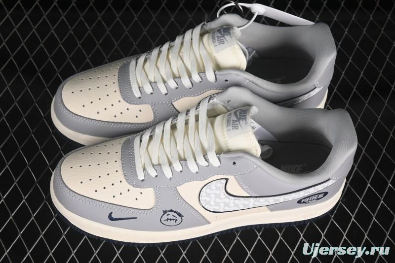 Nike Air Force 1 '07 Low Kaws Collaboration Beige Grey Casual Sneakers - KK1988-077