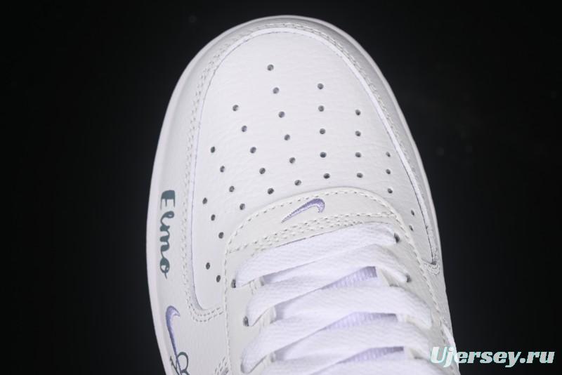 Nike Air Force 1'07 Low "Sesame Street" Custom Casual Sneakers - FB8971-080