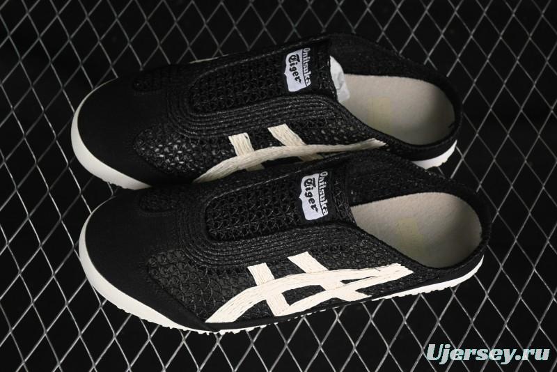 Onitsuka Tiger Mexico 66 Sabot Slip-On Shoes with Breathable Mesh Upper - 1183C123-001