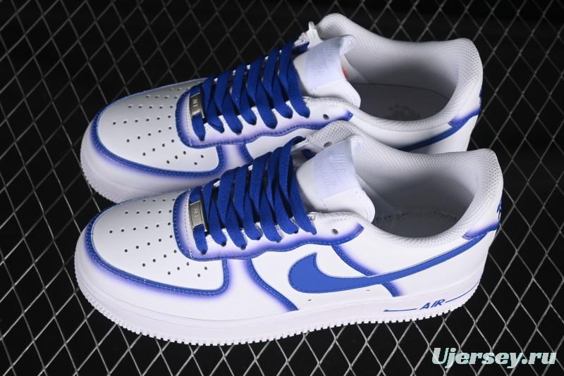 Nike Air Force 1'07 Low Blue Planet Casual Sneakers with Full-Length Air Cushion - ZH0316-079