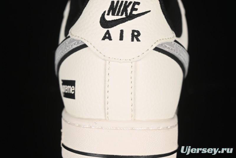 Nike Air Force 1 '07 Low Supreme Collaboration Shadow Swoosh Casual Sneakers - XX3168-149