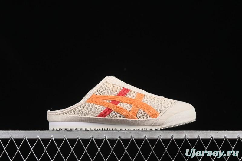 Onitsuka Tiger Mexico 66 Sabot Slip-On Sneakers with Breathable Mesh Upper - 1183A707-106