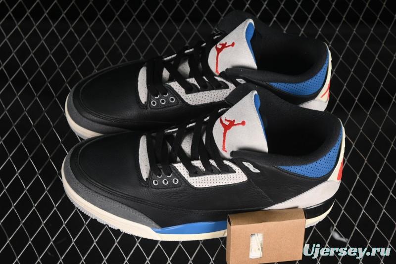 Nike Air Jordan 3 Retro OG Rare Air Sneakers with Small Reverse Swoosh - IB8967-004