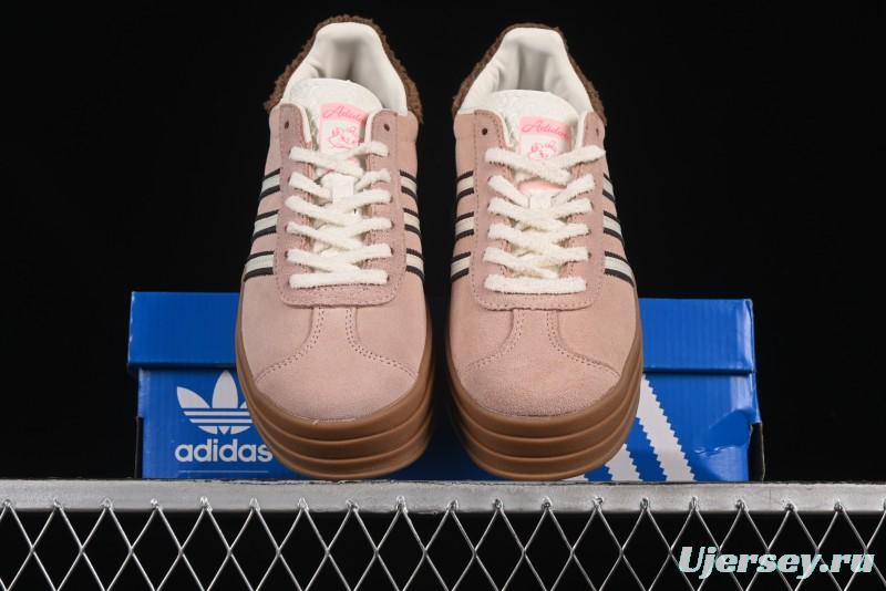 Adidas Originals Gazelle Bold JR4244 Collaboration Low-Top Platform Sneakers with Slip-Resistant Durable Sole