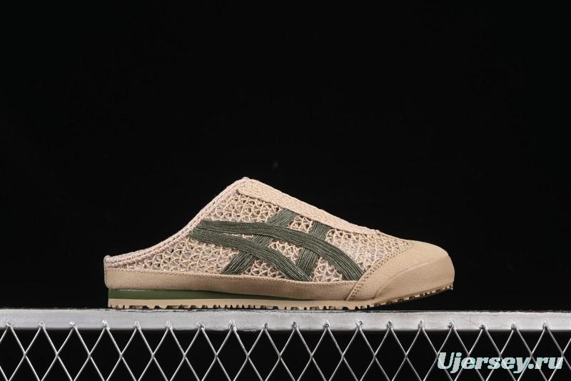 Onitsuka Tiger Mexico 66 Sabot Slip-On Sneakers with Breathable Mesh Upper - 1183C123-252