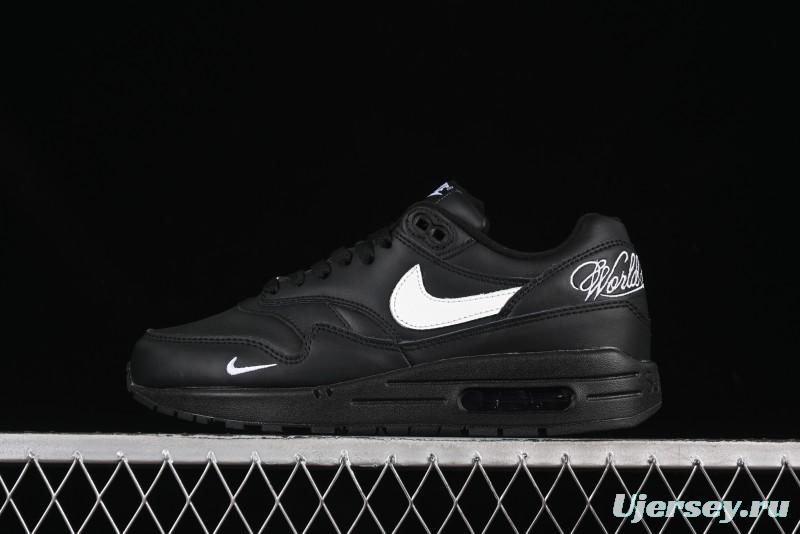Nike Air Max 1 Retro Running Shoes with Half-Sole Air Cushion - HF8813-001