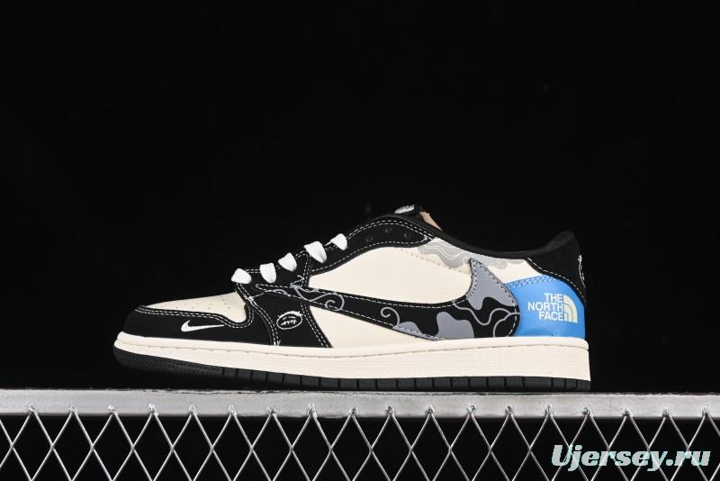 Nike Travis Scott x Fragment Design x Air Jordan 1 Low OG SP AJ1 Collaboration Sneakers - XS2024-052