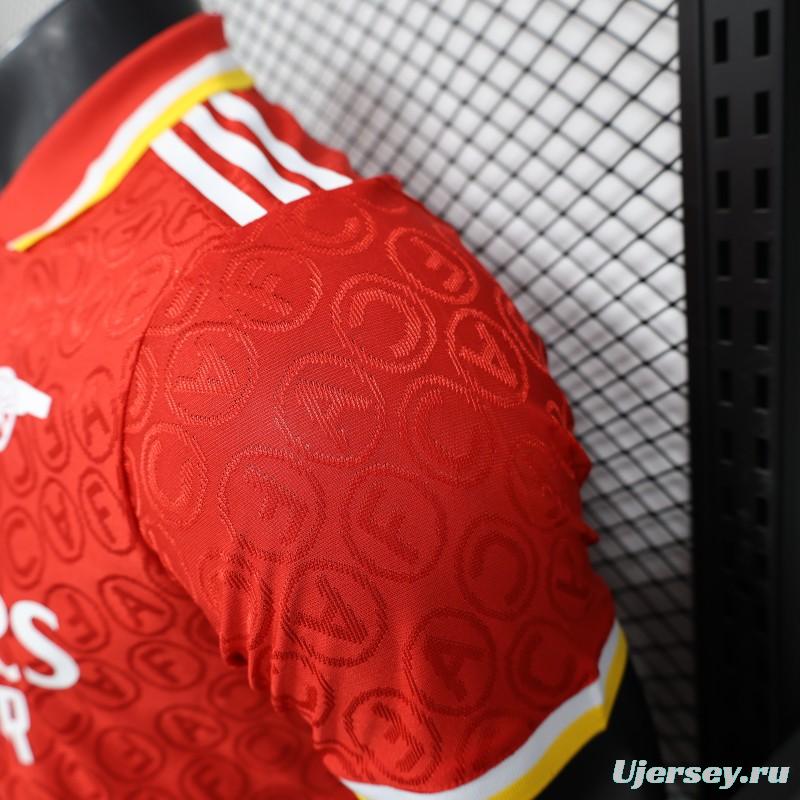 Player Version 25/26 Arsenal RED POLO Jersey