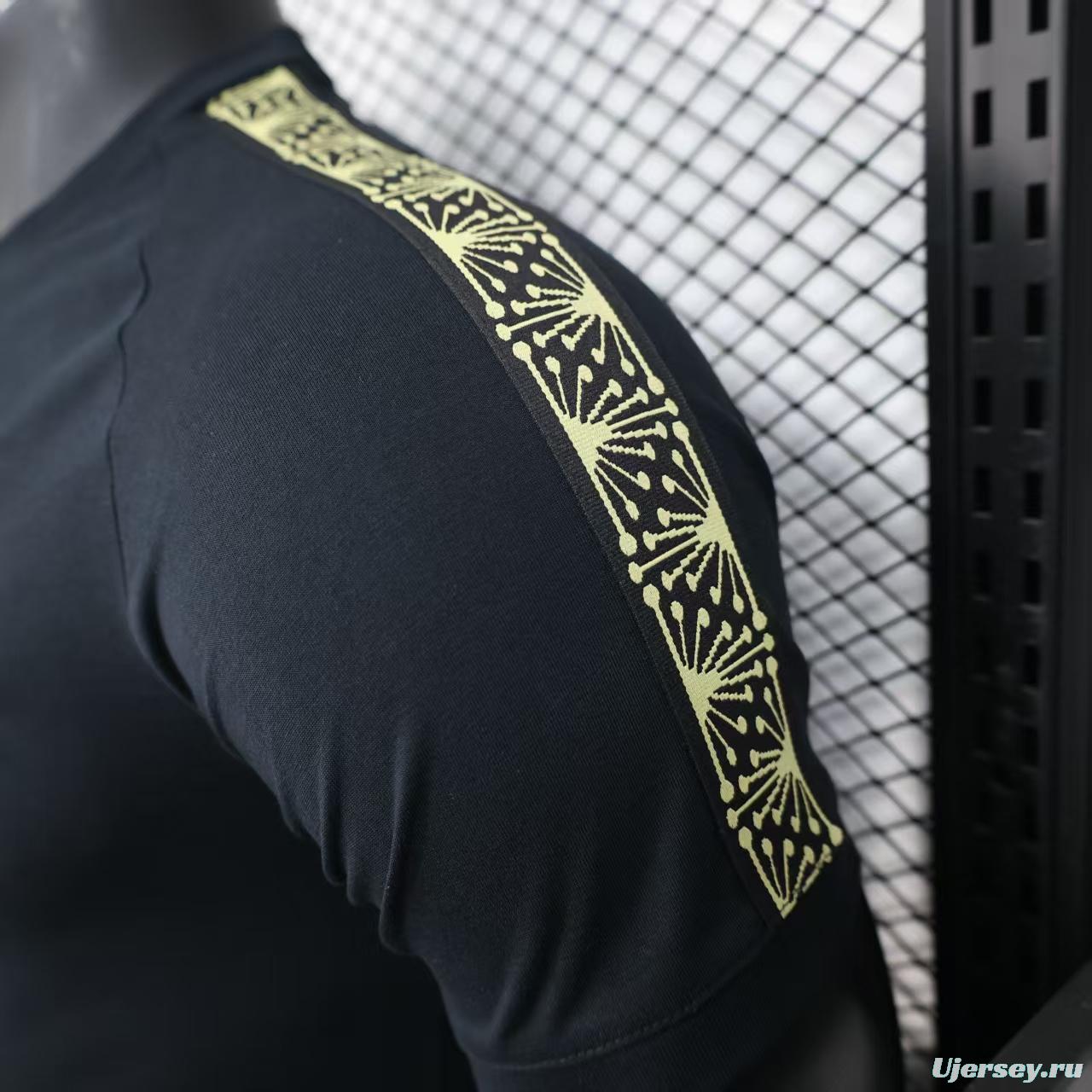 2025 Mexico Cotton Black Casual T-Shirt