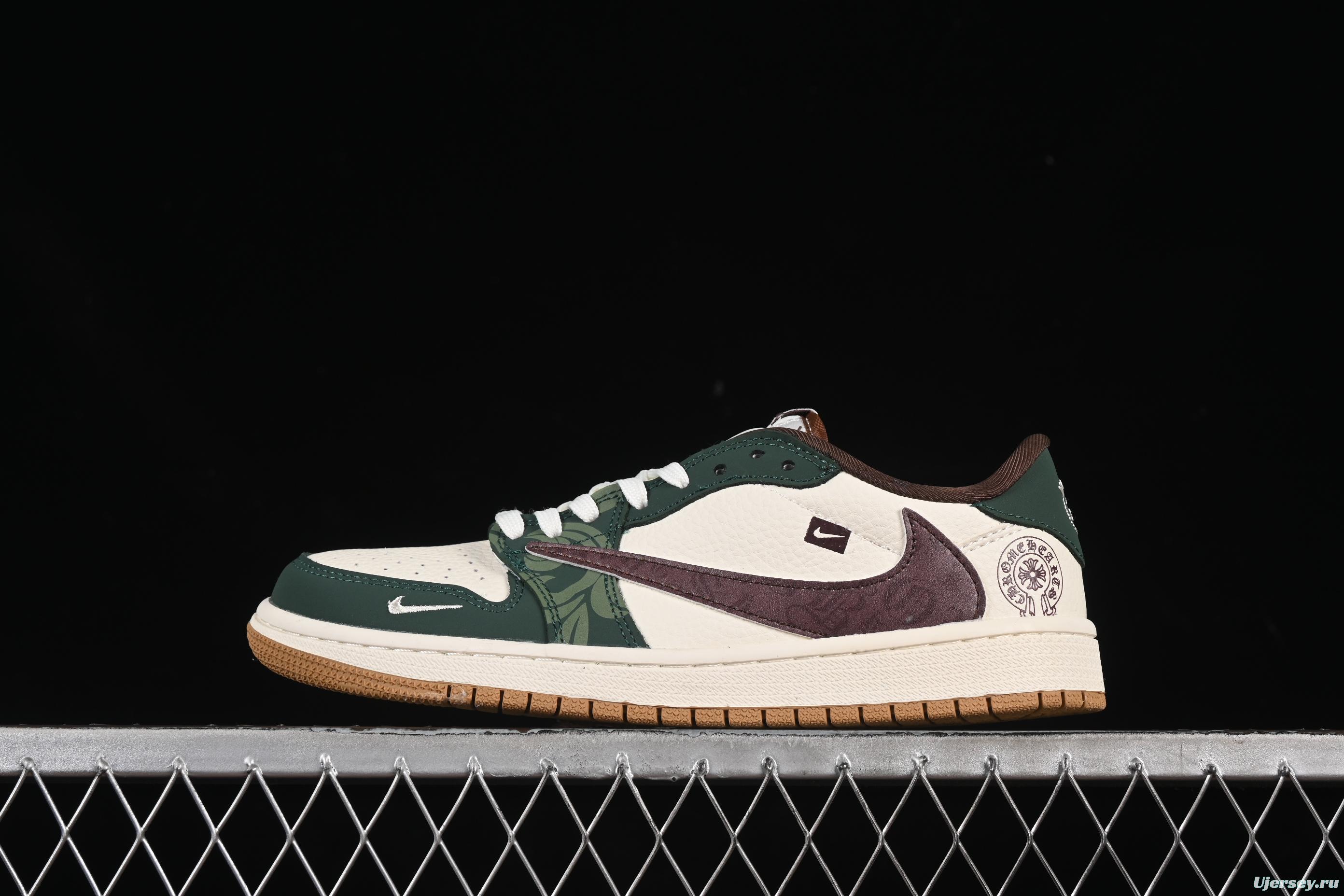 Nike Travis Scott x Fragment Design x Air Jordan 1 Low OG SP AJ1 Collaboration Sneakers - XS2024-044