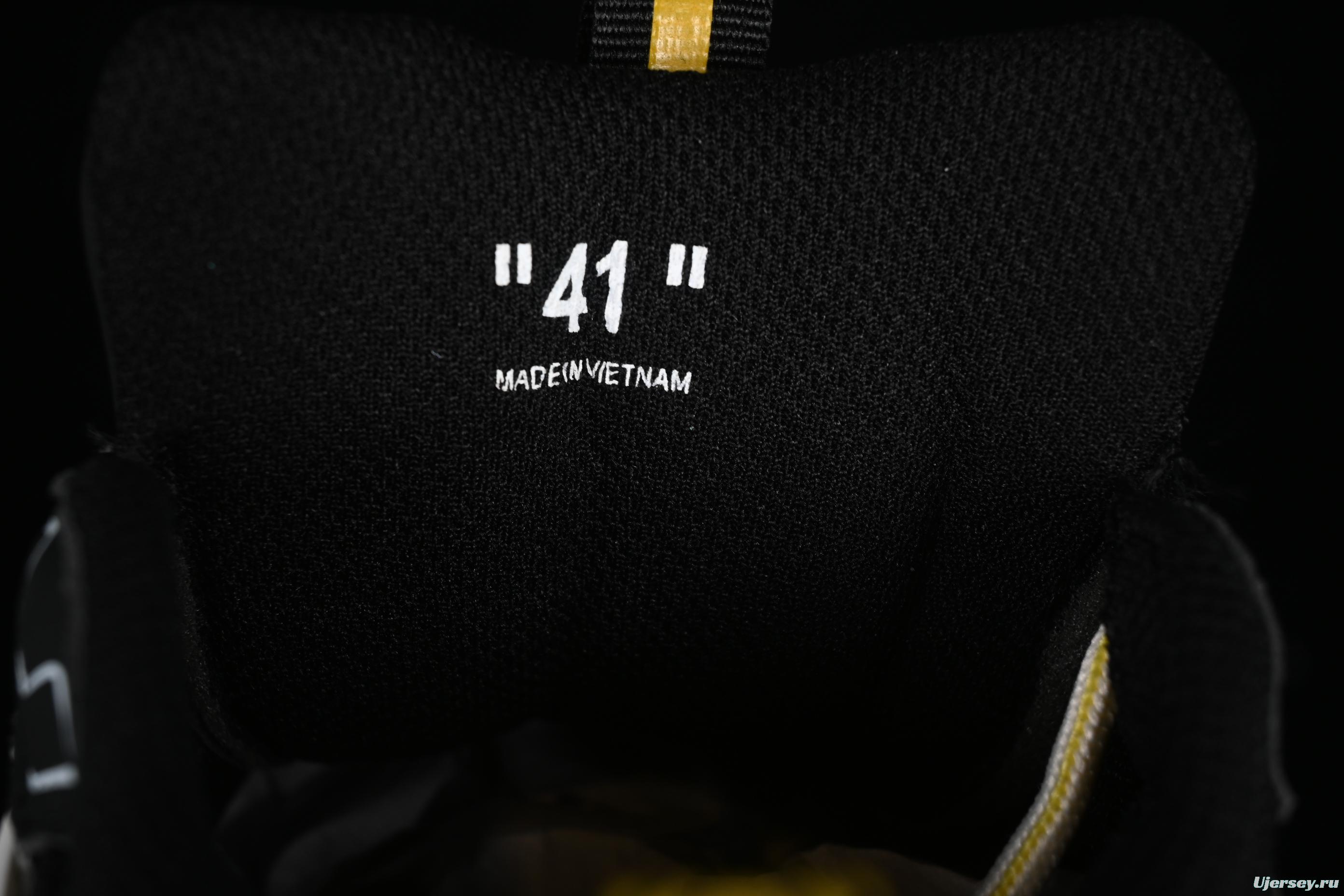 Off-White Be Right Low-Top Lifestyle Sneakers in Black & Yellow - C.D4