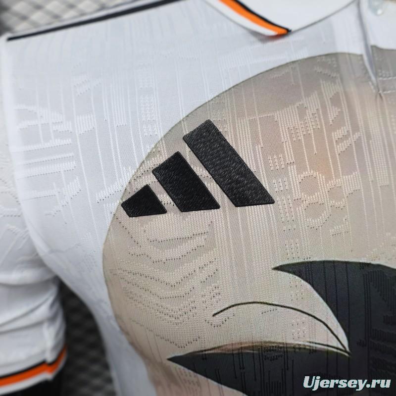 Player Version 2025 Japan White with Dragon Ball Goku Graphic Jersey