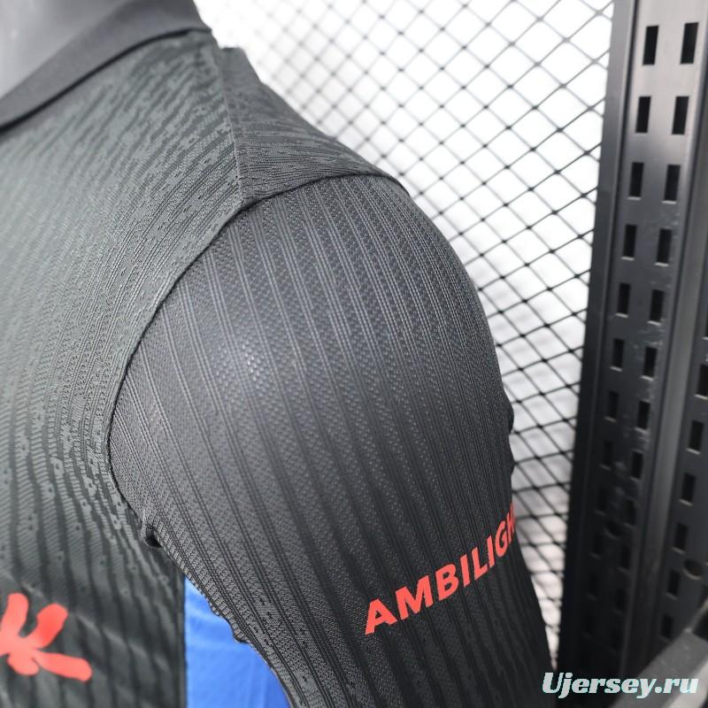 Player Version 24/25 Barcelona x Travis Scott Away Black Jersey With Red Sponsor